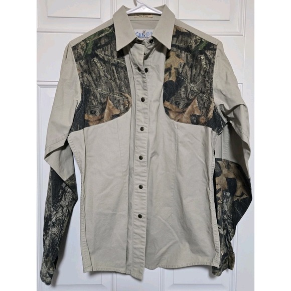 Browning For Her Shirt Womens Size Medium Camo Button Up Hunting - Picture 1 of 4